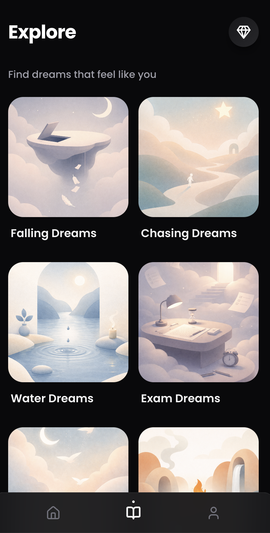 Explore dream categories
