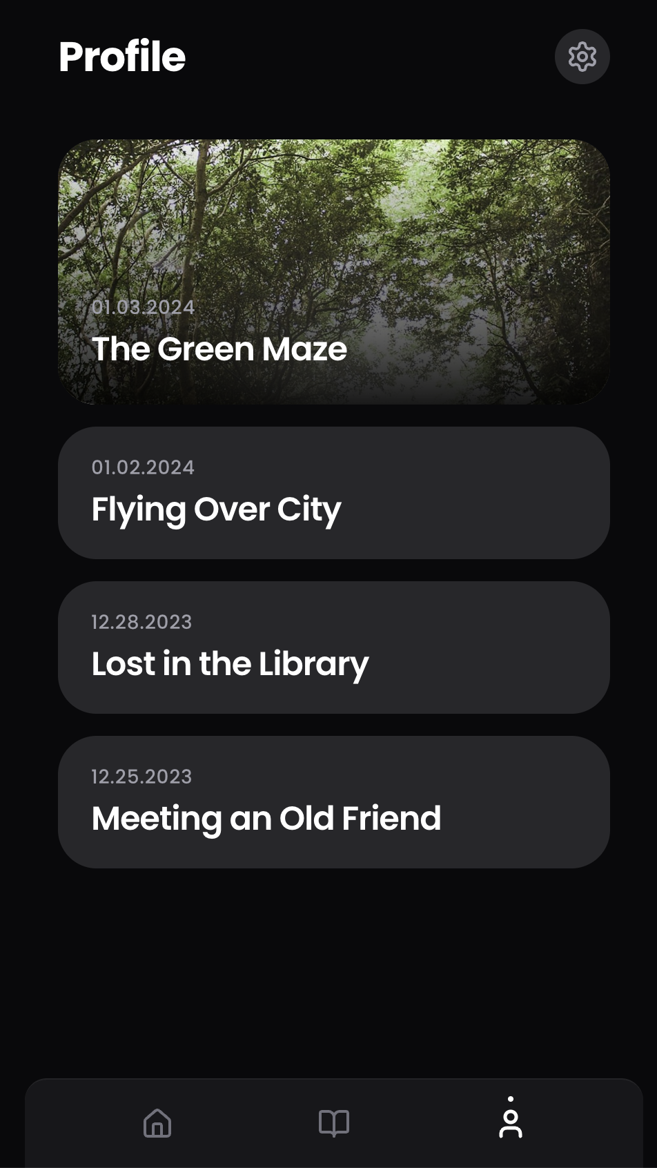 Dream journal history